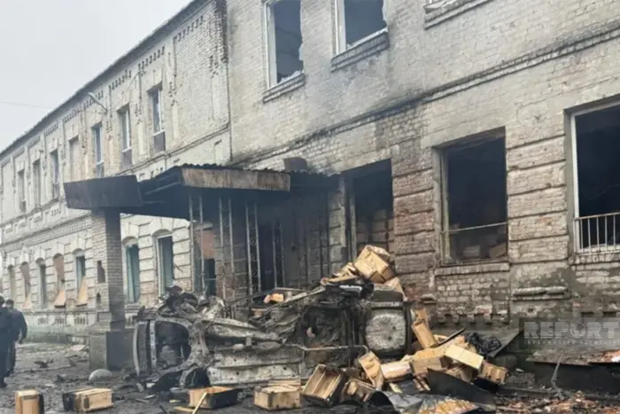Pavloqradda azərbaycanlı polis rəisinin kabineti dron hücumuna məruz qalıb